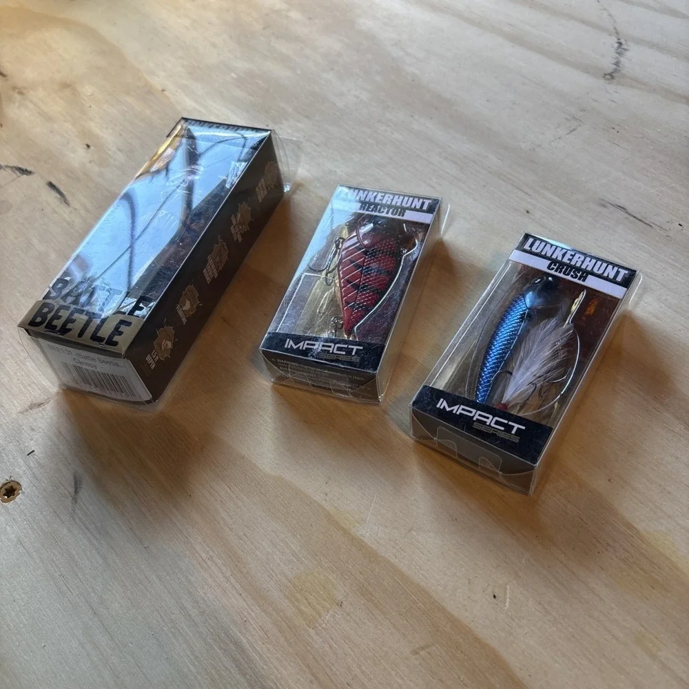 Lunkerhunt Lures Lot Of 3 Crush Reactor Beatle BRAND NEW Crankbaits